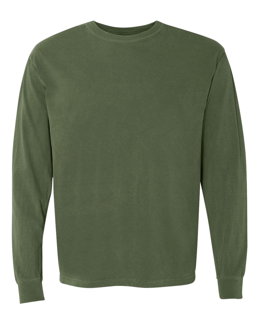 Comfort Colors 6014 - Unisex Garment-Dyed Heavyweight Long Sleeve T-Shirt - Hemp - Front