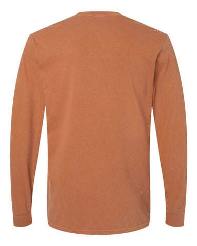Comfort Colors 6014 - Unisex Garment-Dyed Heavyweight Long Sleeve T-Shirt - Yam - Back