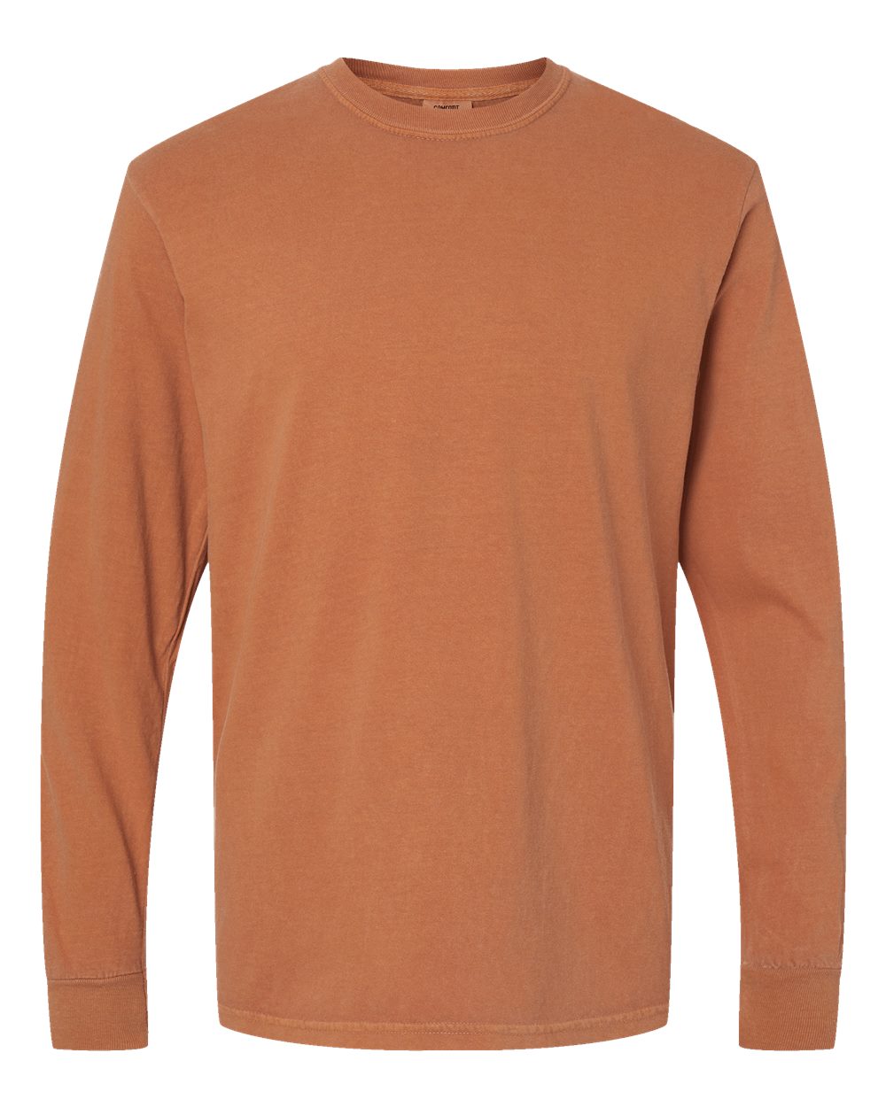 Comfort Colors 6014 - Unisex Garment-Dyed Heavyweight Long Sleeve T-Shirt - Yam - Front