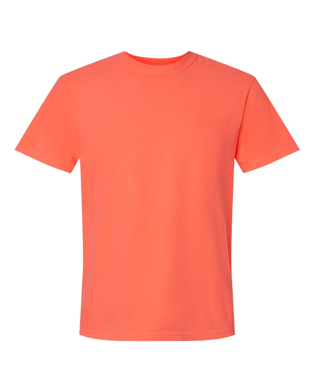 Comfort Colors 1717 - Unisex Garment-Dyed Heavyweight T-Shirt - Neon Red Orange - Front