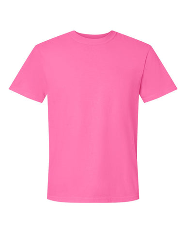 Comfort Colors 1717 - Unisex Garment-Dyed Heavyweight T-Shirt - Neon Pink - Front