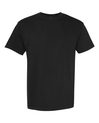 Comfort Colors 1717 - Unisex Garment-Dyed Heavyweight T-Shirt - Black - Front