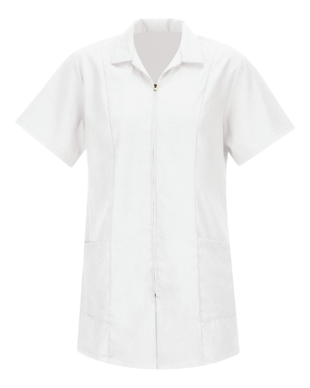 Red Kap KP43 - Women's Zip Front Smock - White