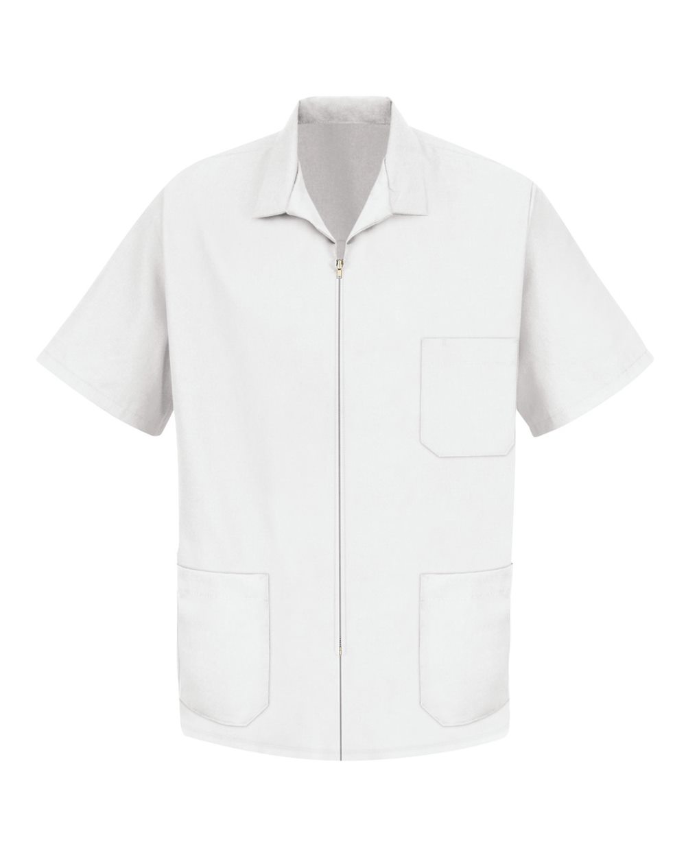 Red Kap KP44 - Unisex Zip-Front Smock - White