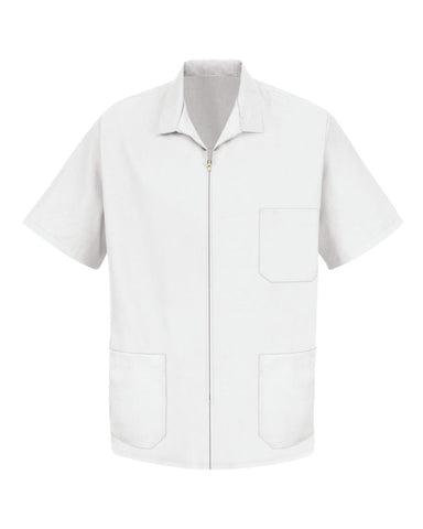 Red Kap KP44 - Unisex Zip-Front Smock - White