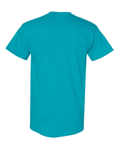 Gildan 5000 - Unisex Heavy Cotton™ T-Shirt - Tropical Blue - Back