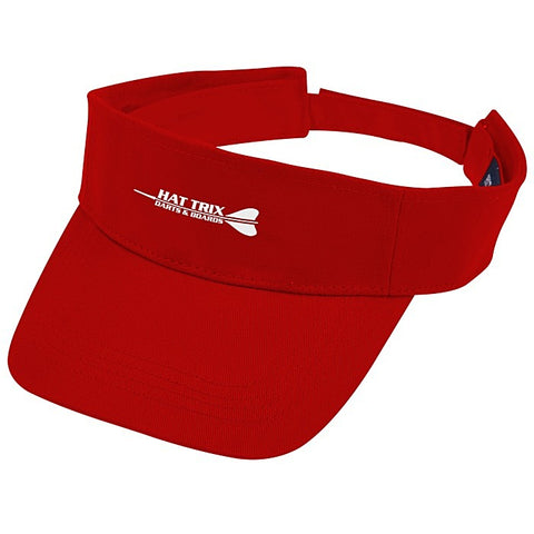 Cotton Twill Lightweight Visor - Red