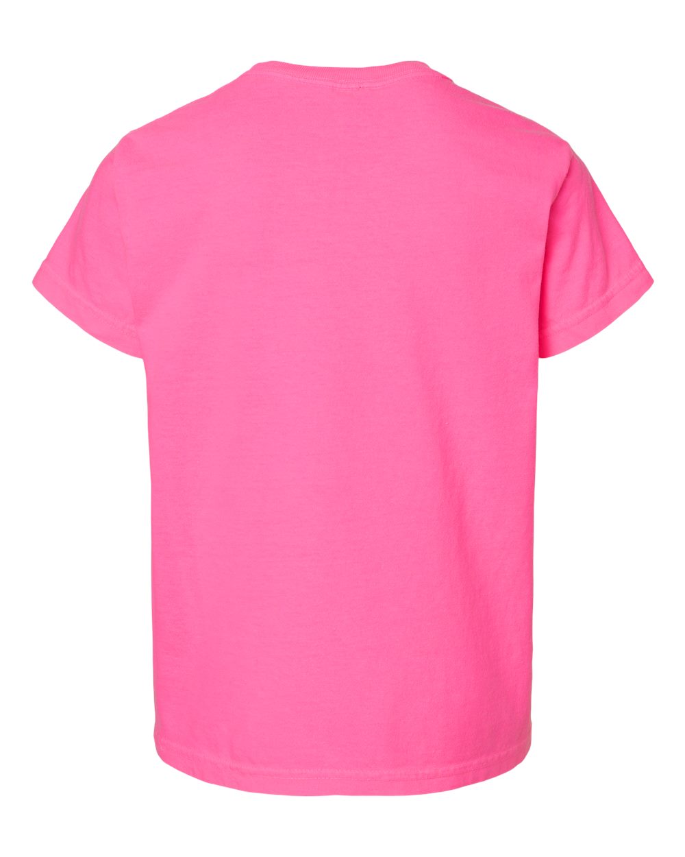 Comfort Colors 9018 - Youth Garment-Dyed Heavyweight T-Shirt - Neon Pink - Back