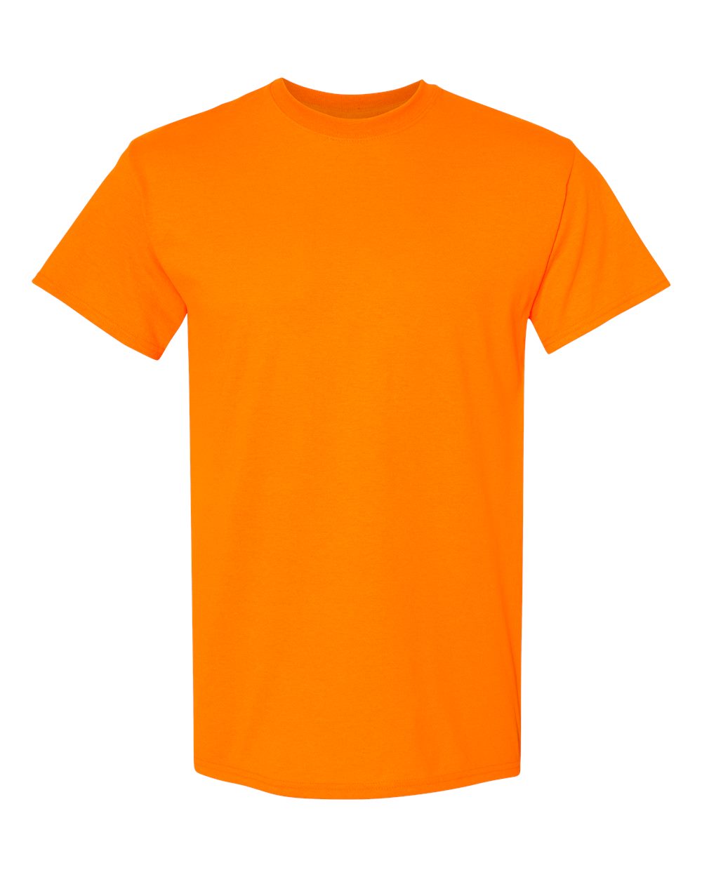 Gildan 5000 - Unisex Heavy Cotton™ T-Shirt - Safety Orange - Front
