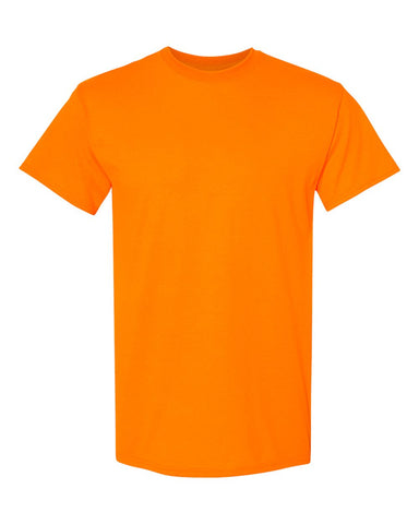 Gildan 5000 - Unisex Heavy Cotton™ T-Shirt - Safety Orange - Front