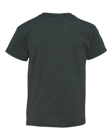 Gildan 5000B - Youth Heavy Cotton™ T-Shirt - Dark Heather - Back