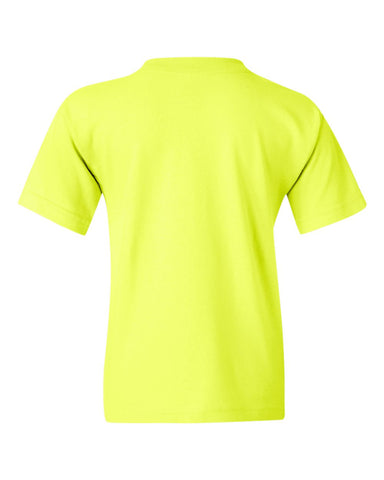 Gildan 5000B - Youth Heavy Cotton™ T-Shirt - Safety Green - Back