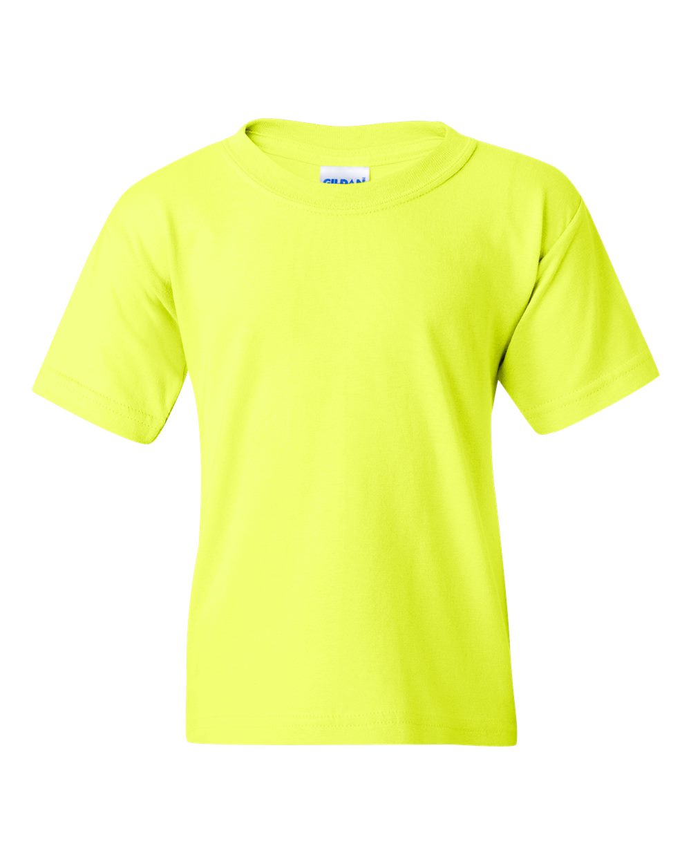 Gildan 5000B - Youth Heavy Cotton™ T-Shirt - Safety Green - Front