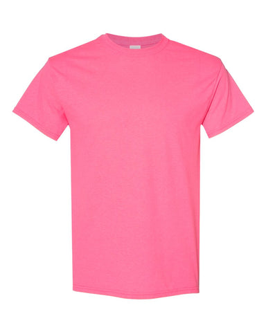 Gildan 5000 - Unisex Heavy Cotton™ T-Shirt - Safety Pink - Front
