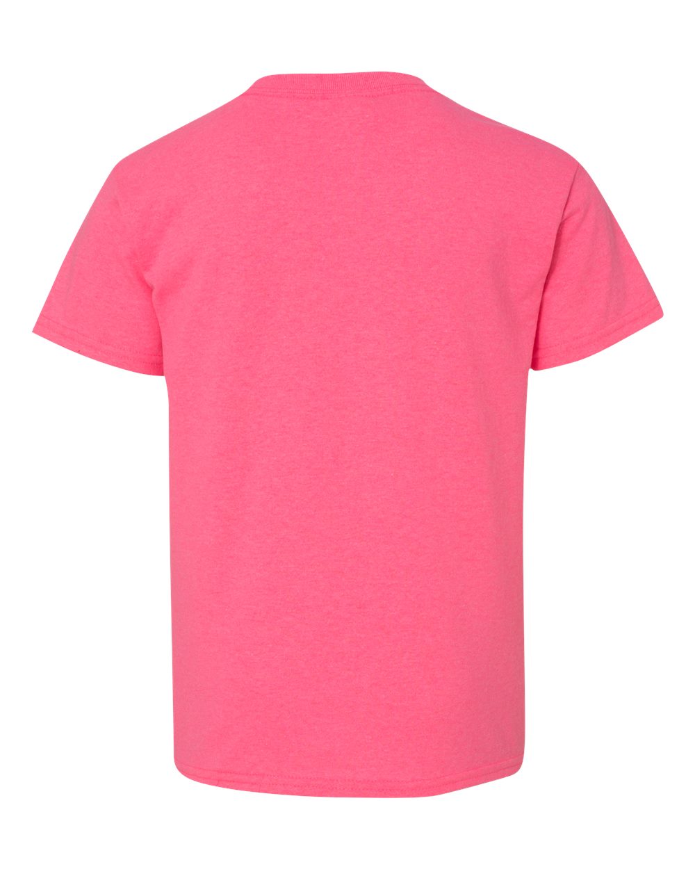 Gildan 5000B - Youth Heavy Cotton™ T-Shirt - Safety Pink - Back