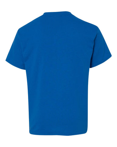 Gildan 5000B - Youth Heavy Cotton™ T-Shirt - Neon Blue - Back