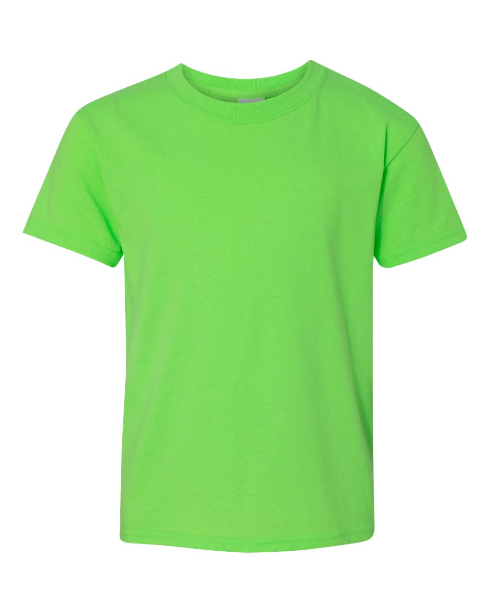 Gildan 5000B - Youth Heavy Cotton™ T-Shirt - Neon Green - Front