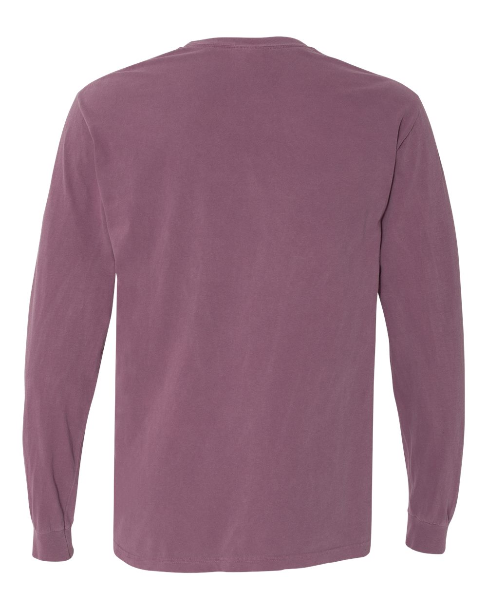 Comfort Colors 6014 - Unisex Garment-Dyed Heavyweight Long Sleeve T-Shirt - Berry - Back