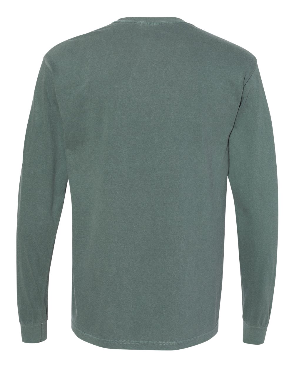 Comfort Colors 6014 - Unisex Garment-Dyed Heavyweight Long Sleeve T-Shirt - Blue Spruce - Back