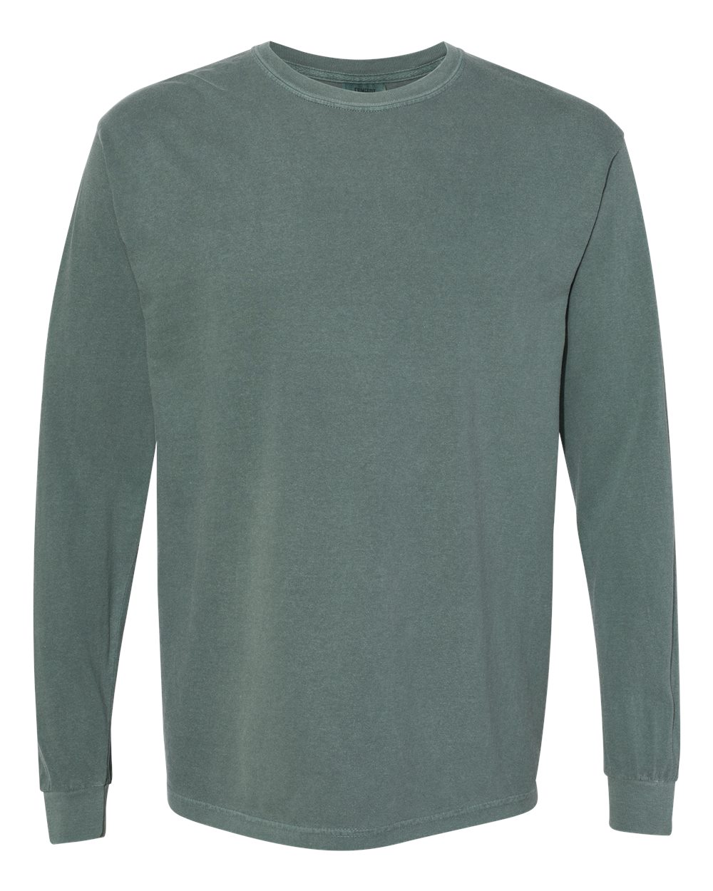Comfort Colors 6014 - Unisex Garment-Dyed Heavyweight Long Sleeve T-Shirt - Blue Spruce - Front