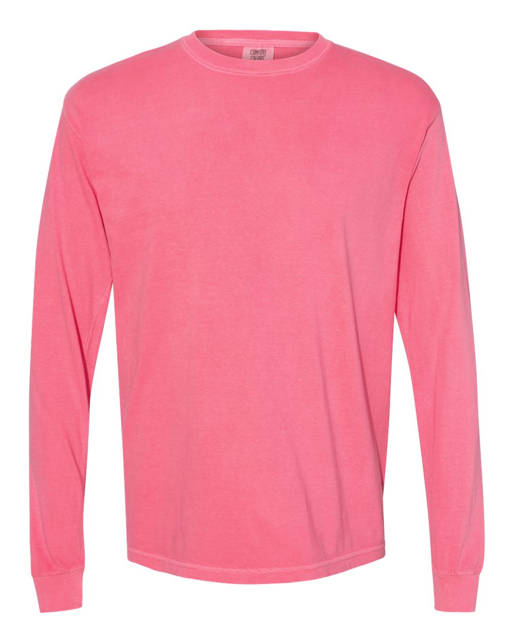 Comfort Colors 6014 - Unisex Garment-Dyed Heavyweight Long Sleeve T-Shirt - Crunchberry - Front