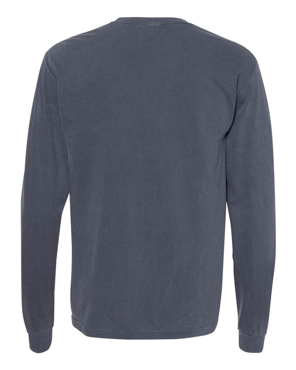 Comfort Colors 6014 - Unisex Garment-Dyed Heavyweight Long Sleeve T-Shirt - Denim - Back