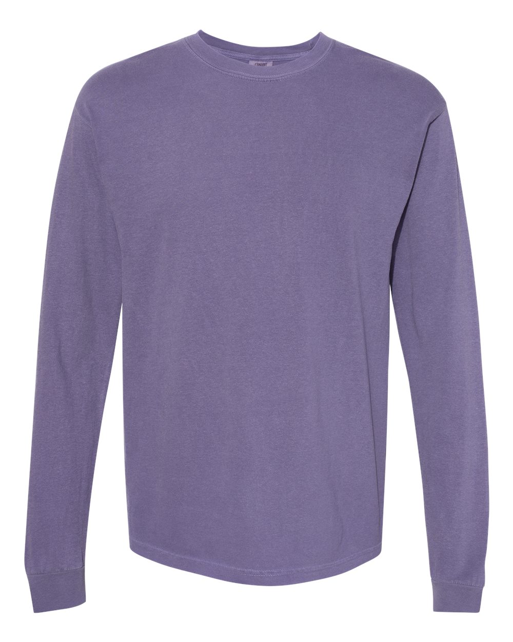 Comfort Colors 6014 - Unisex Garment-Dyed Heavyweight Long Sleeve T-Shirt - Grape - Front