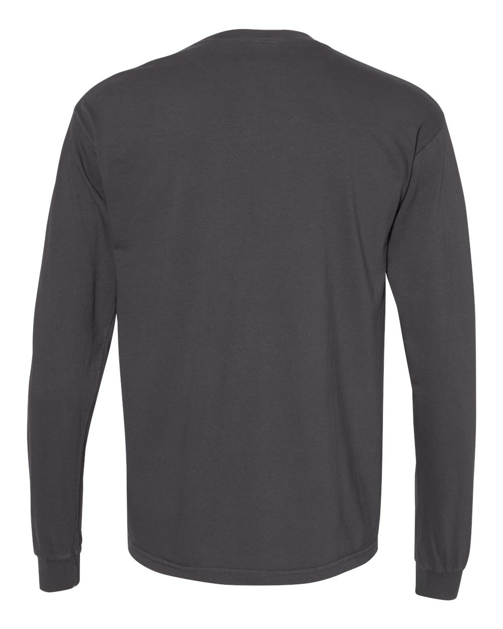 Comfort Colors 6014 - Unisex Garment-Dyed Heavyweight Long Sleeve T-Shirt - Graphite - Back