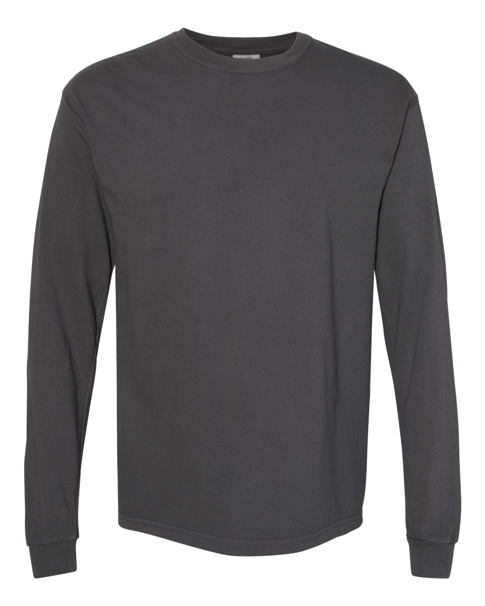 Comfort Colors 6014 - Unisex Garment-Dyed Heavyweight Long Sleeve T-Shirt - Graphite - Front