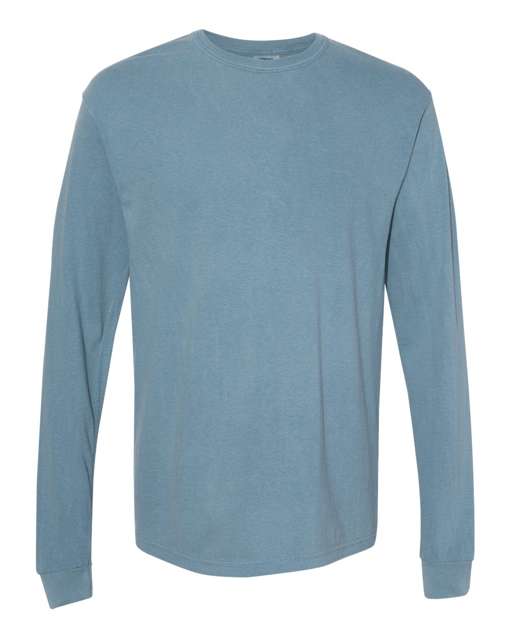 Comfort Colors 6014 - Unisex Garment-Dyed Heavyweight Long Sleeve T-Shirt - Ice Blue - Front