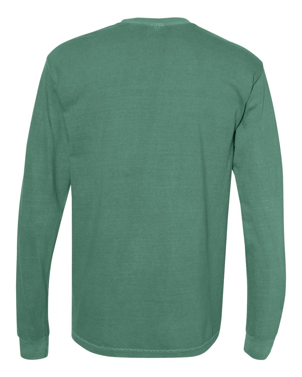 Comfort Colors 6014 - Unisex Garment-Dyed Heavyweight Long Sleeve T-Shirt - Light Green - Back