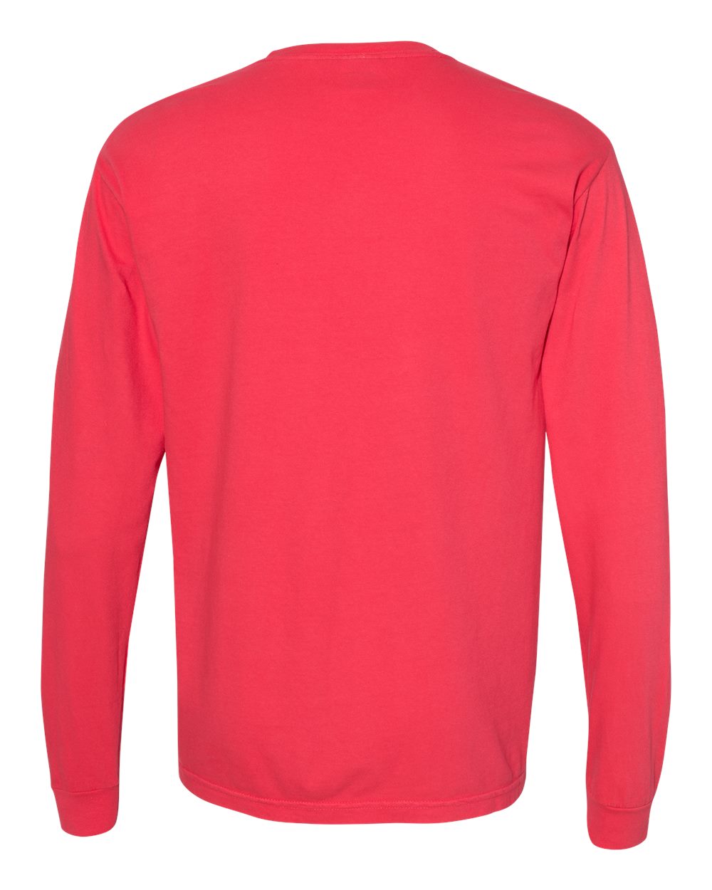 Comfort Colors 6014 - Unisex Garment-Dyed Heavyweight Long Sleeve T-Shirt - Paprika - Back
