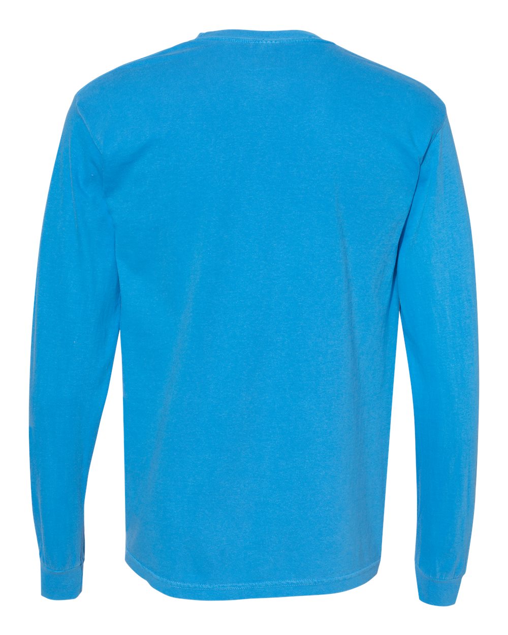 Comfort Colors 6014 - Unisex Garment-Dyed Heavyweight Long Sleeve T-Shirt - Royal Caribe - Back