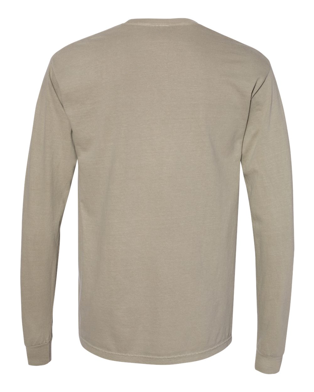 Comfort Colors 6014 - Unisex Garment-Dyed Heavyweight Long Sleeve T-Shirt - Sandstone - Back