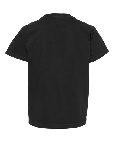 Comfort Colors 9018 - Youth Garment-Dyed Heavyweight T-Shirt - Black - Back