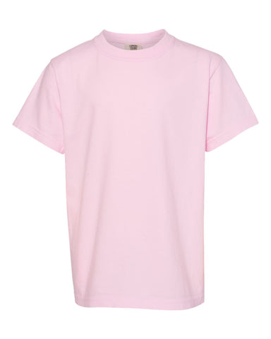 Comfort Colors 9018 - Youth Garment-Dyed Heavyweight T-Shirt - Blossom - Front