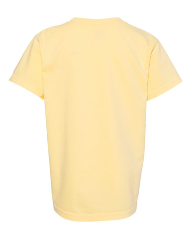 Comfort Colors 9018 - Youth Garment-Dyed Heavyweight T-Shirt - Butter - Back