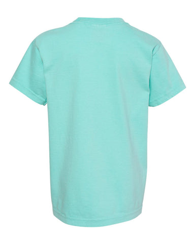 Comfort Colors 9018 - Youth Garment-Dyed Heavyweight T-Shirt - Chalky Mint - Back