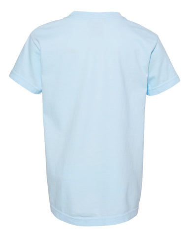 Comfort Colors 9018 - Youth Garment-Dyed Heavyweight T-Shirt - Chambray - Back