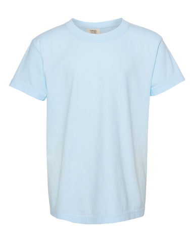 Comfort Colors 9018 - Youth Garment-Dyed Heavyweight T-Shirt - Chambray - Front