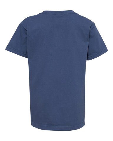 Comfort Colors 9018 - Youth Garment-Dyed Heavyweight T-Shirt - China Blue - Back