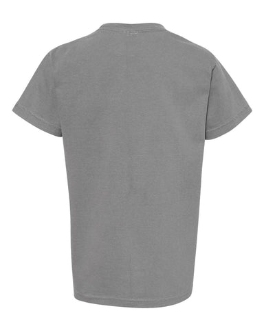 Comfort Colors 9018 - Youth Garment-Dyed Heavyweight T-Shirt - Grey - Back