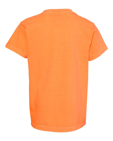 Comfort Colors 9018 - Youth Garment-Dyed Heavyweight T-Shirt - Melon - Back