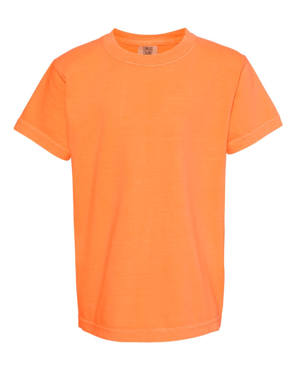 Comfort Colors 9018 - Youth Garment-Dyed Heavyweight T-Shirt - Melon - Front