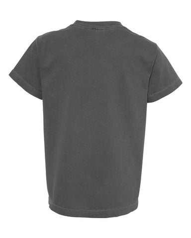 Comfort Colors 9018 - Youth Garment-Dyed Heavyweight T-Shirt - Pepper - Back