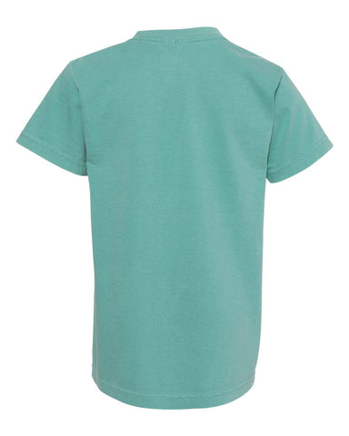 Comfort Colors 9018 - Youth Garment-Dyed Heavyweight T-Shirt - Seafoam - Back
