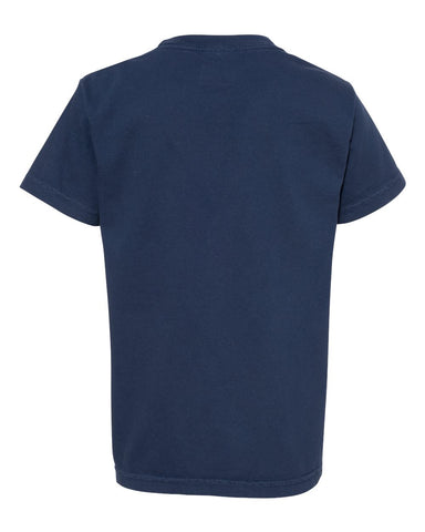 Comfort Colors 9018 - Youth Garment-Dyed Heavyweight T-Shirt - True Navy - Back