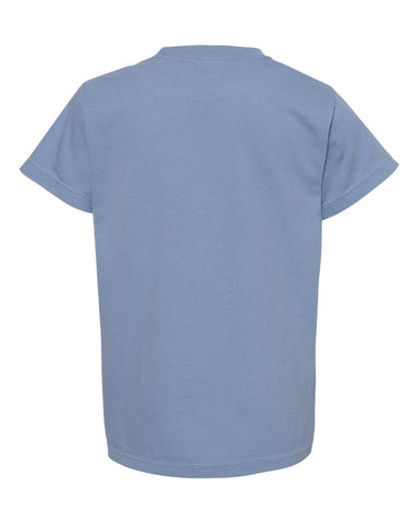 Comfort Colors 9018 - Youth Garment-Dyed Heavyweight T-Shirt - Washed Denim - Back