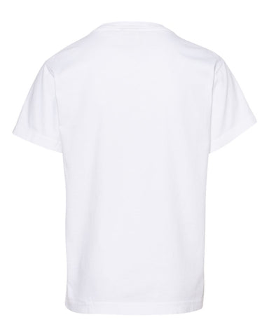 Comfort Colors 9018 - Youth Garment-Dyed Heavyweight T-Shirt - White - Back