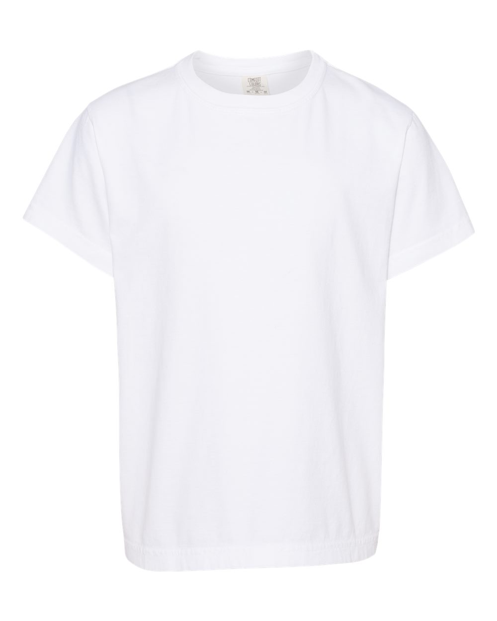 Comfort Colors 9018 - Youth Garment-Dyed Heavyweight T-Shirt - White - Front